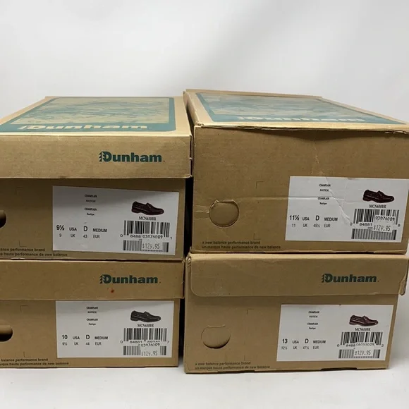 Dunham Champlain Nautical brown leather boat shoes D width - Picture 8 of 8